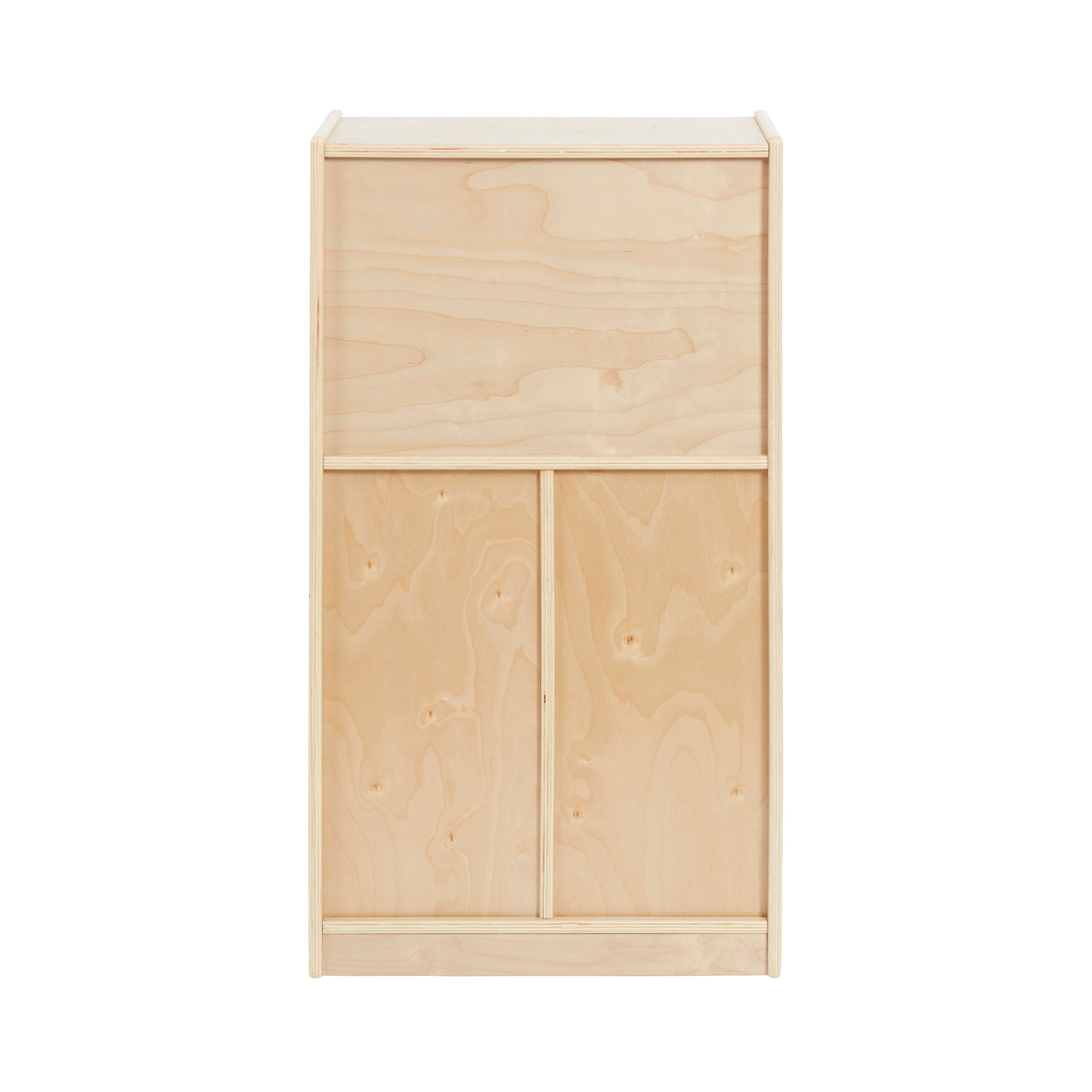 10 Cubby Mobile Tray Cabinet with 10 Scoop Front Storage Bins