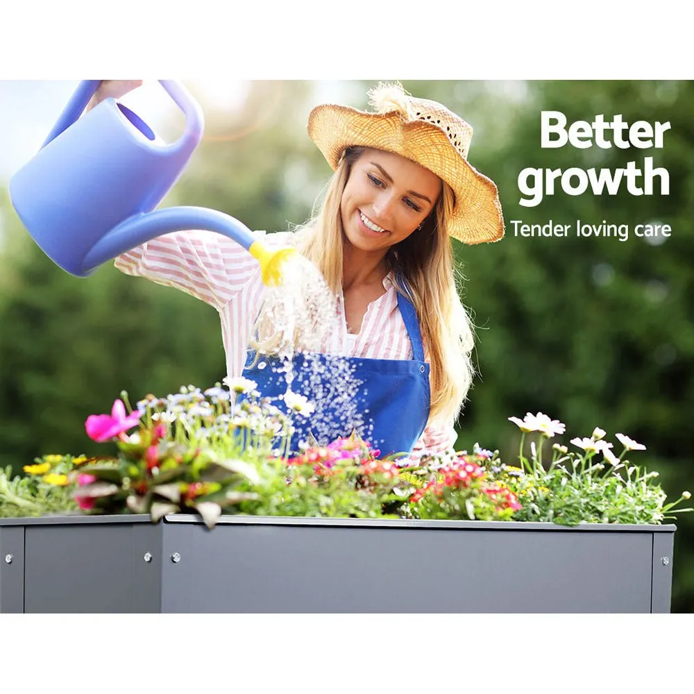 100X80X30CM Galvanised Steel Raised Planter Standing Box