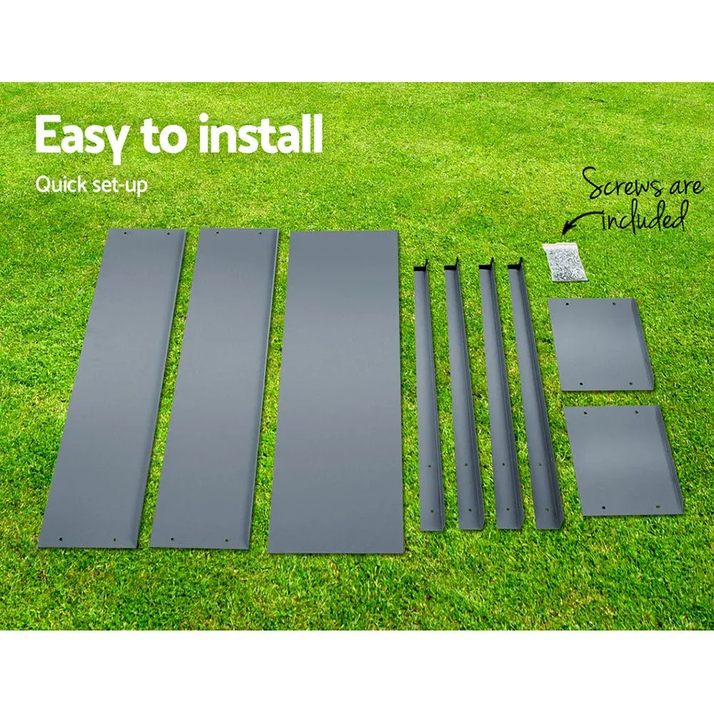 100X80X30CM Galvanised Steel Raised Planter Standing Box