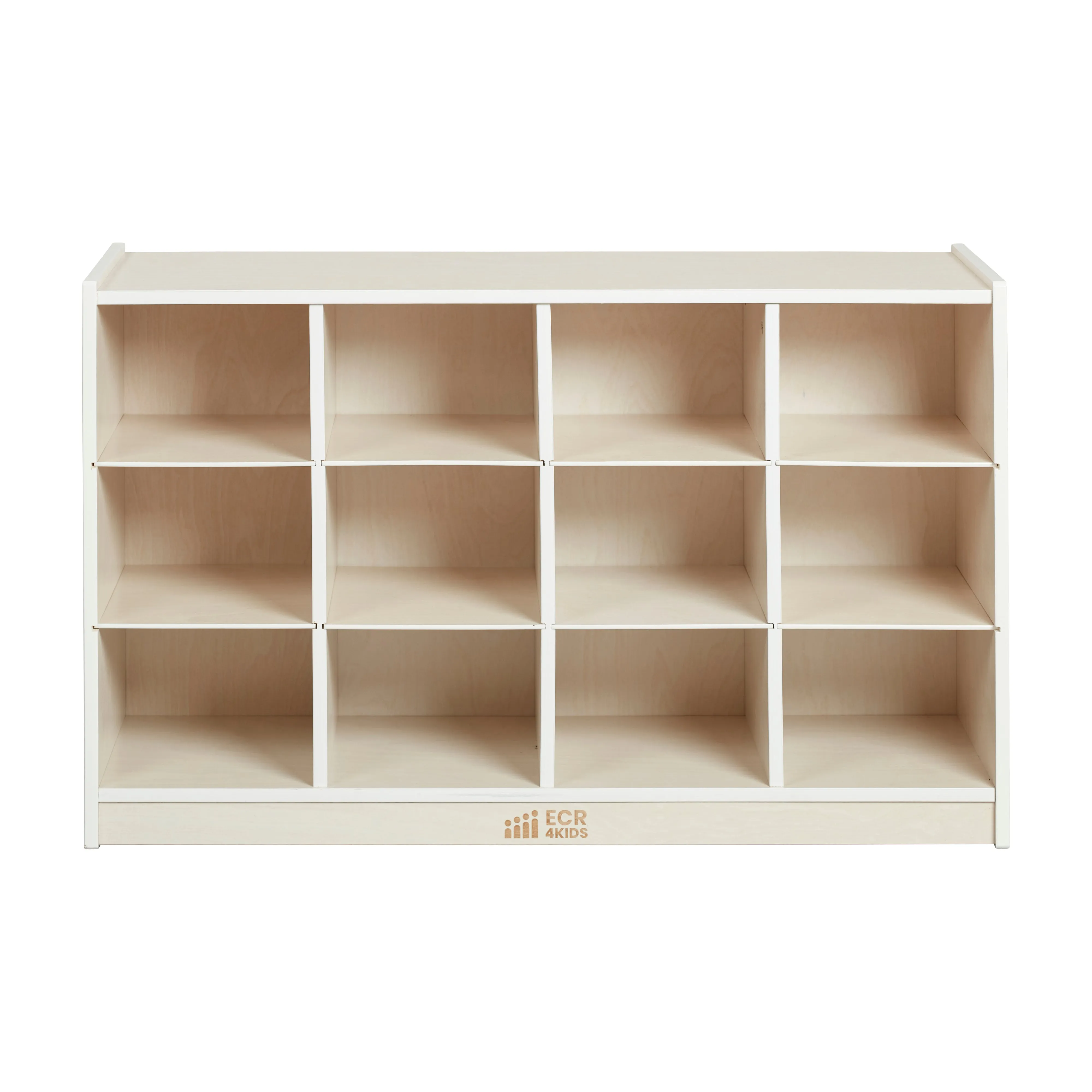 12 Cubby Mobile Tray Storage Cabinet, 3x4, Classroom Furniture