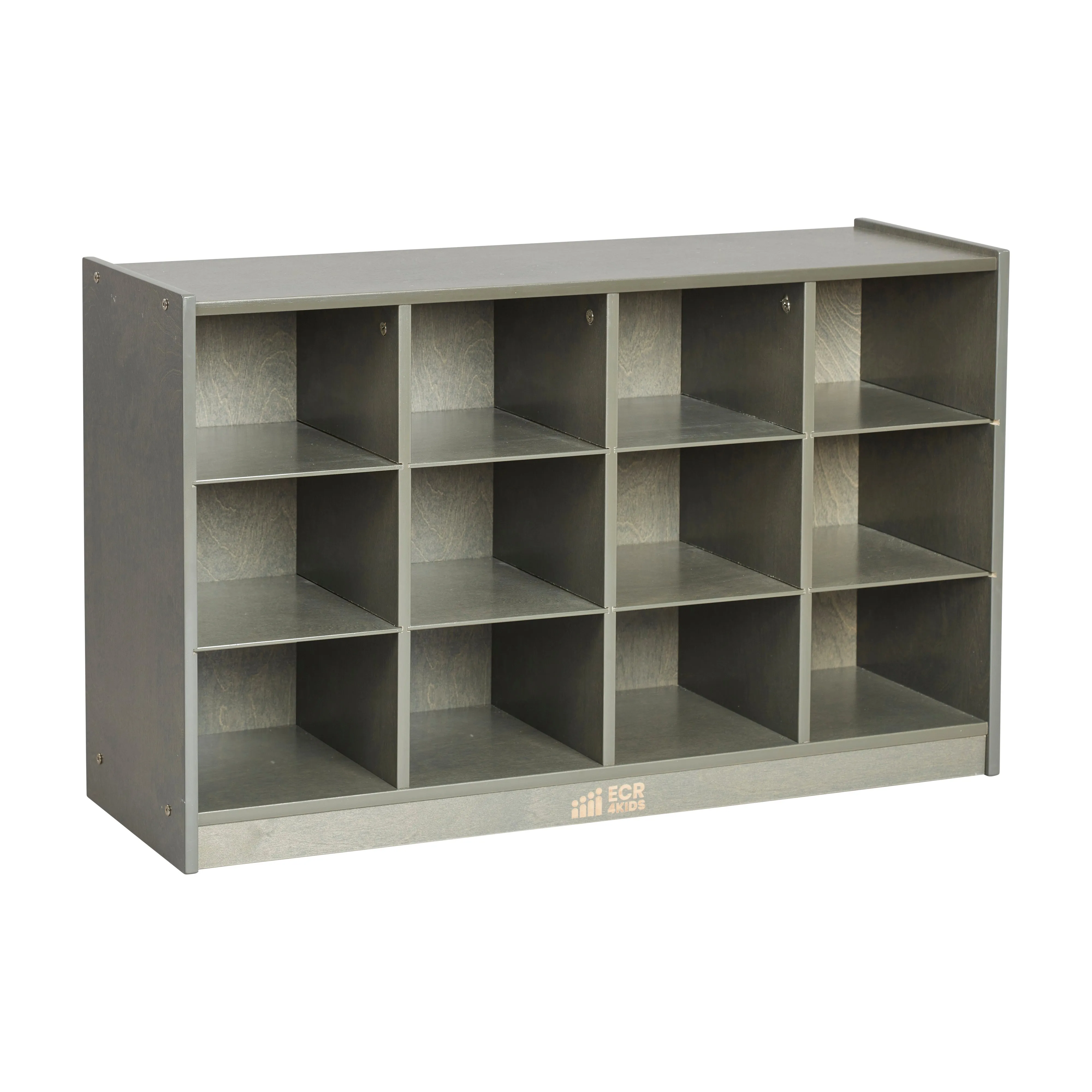12 Cubby Mobile Tray Storage Cabinet, 3x4, Classroom Furniture