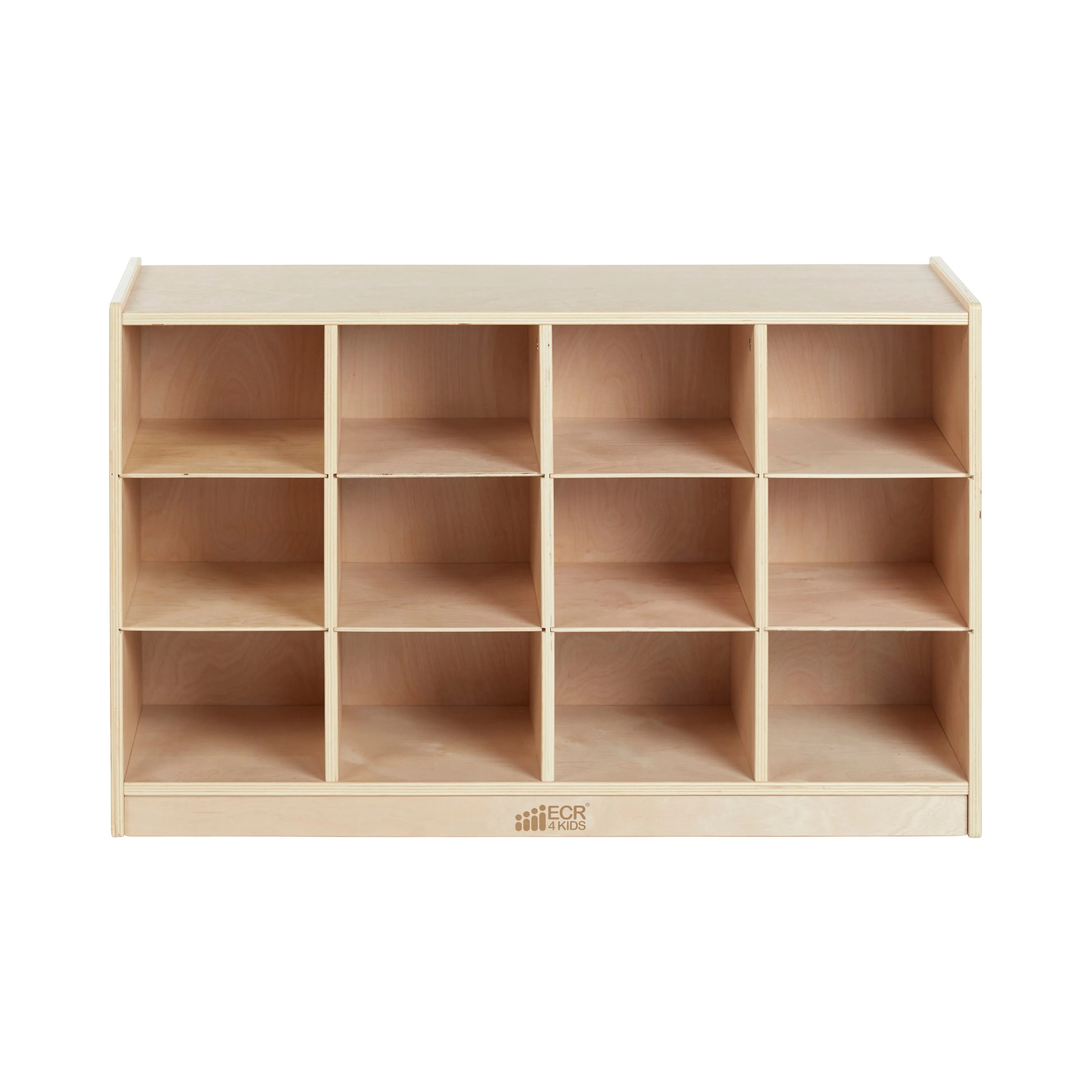 12 Cubby Mobile Tray Storage Cabinet, 3x4, Classroom Furniture