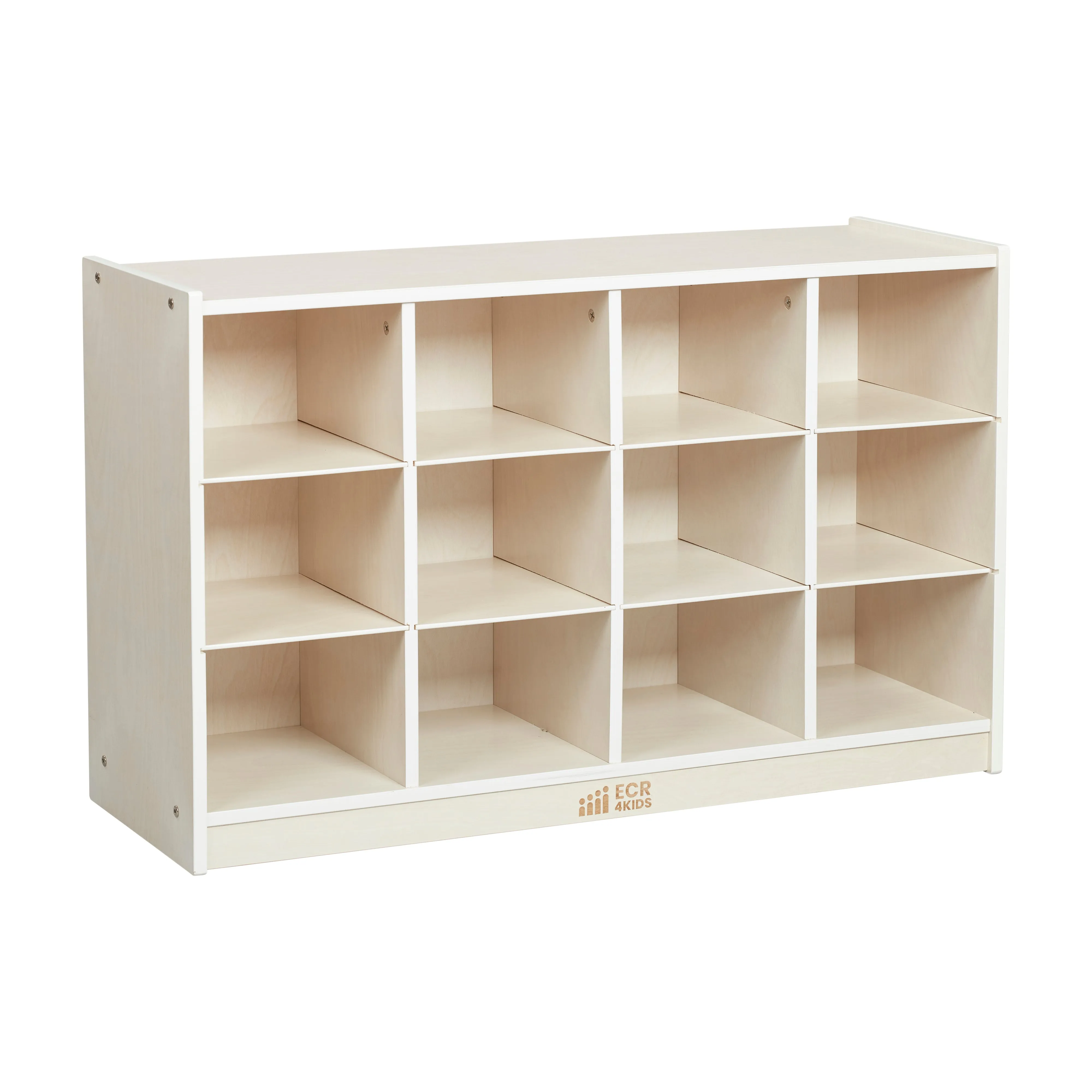 12 Cubby Mobile Tray Storage Cabinet, 3x4, Classroom Furniture