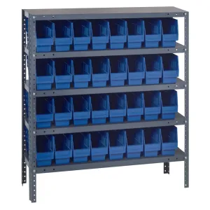 1239-201 | 12" x 36" x 39" Shelving Unit with 32 Bins