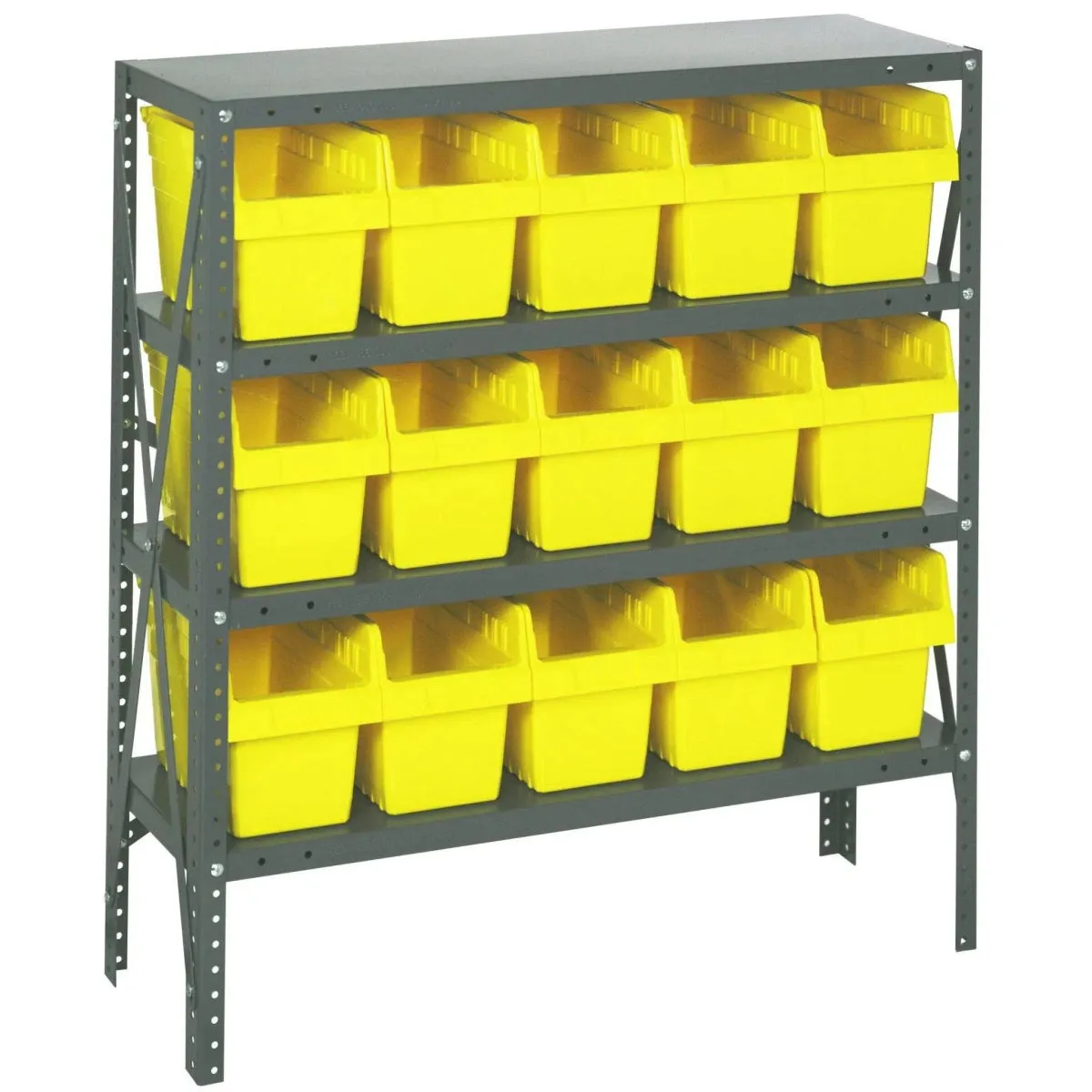 1239-SB802 | 12" x 36" x 39" Shelving Unit with 15 Bins
