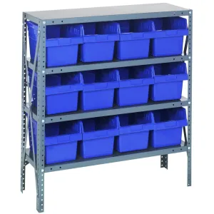 1239-SB807 | 12" x 36" x 39" Shelving Unit with 12 Bins