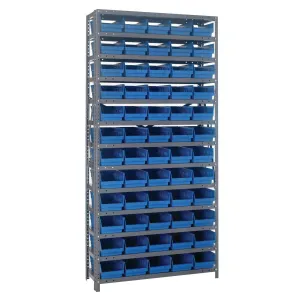 1275-102 | 12" x 36" x 75" Shelving Unit with 60 Bins