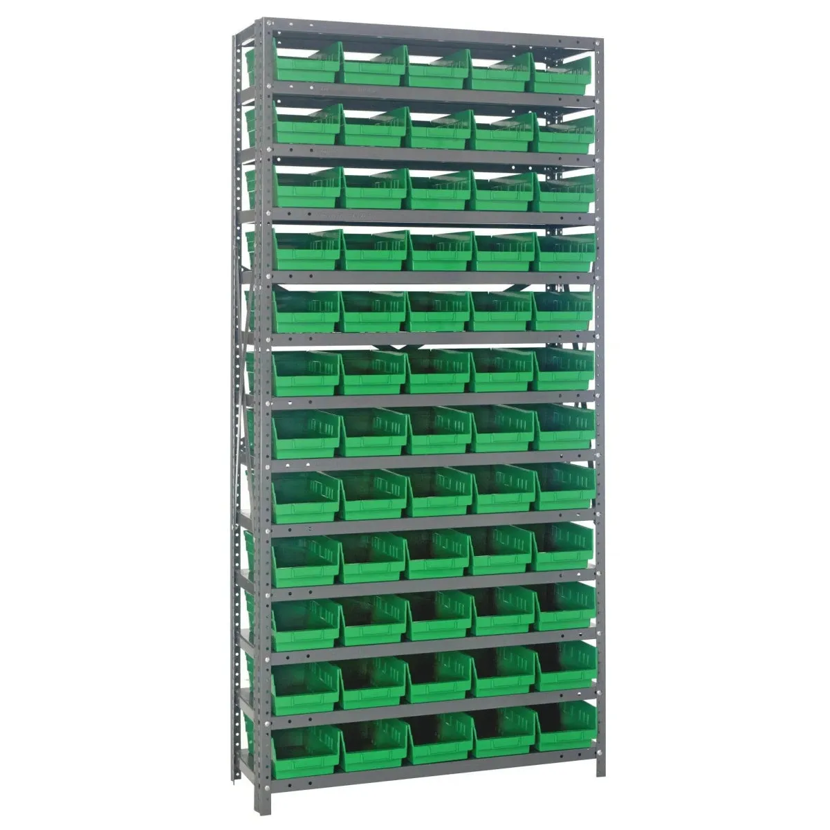 1275-102 | 12" x 36" x 75" Shelving Unit with 60 Bins