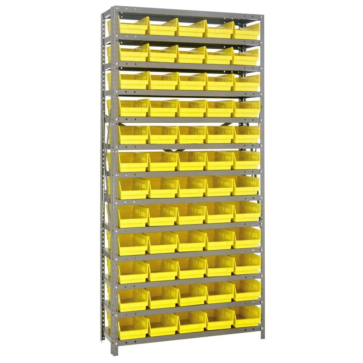 1275-102 | 12" x 36" x 75" Shelving Unit with 60 Bins