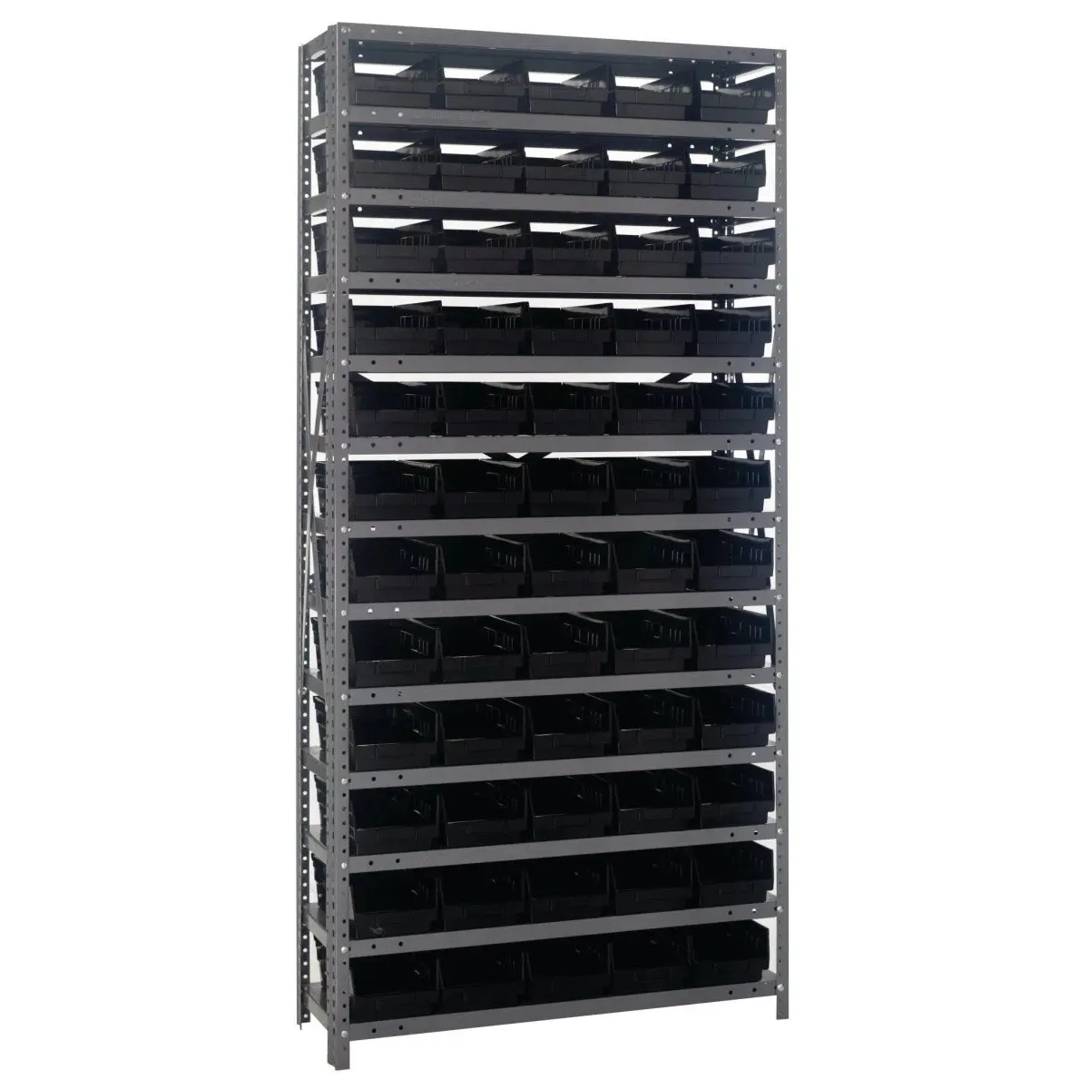 1275-102 | 12" x 36" x 75" Shelving Unit with 60 Bins