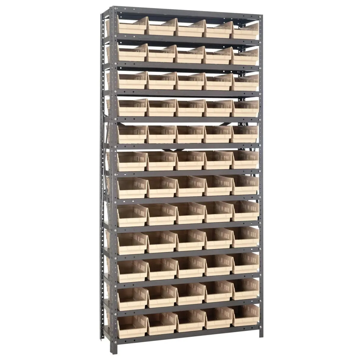 1275-102 | 12" x 36" x 75" Shelving Unit with 60 Bins