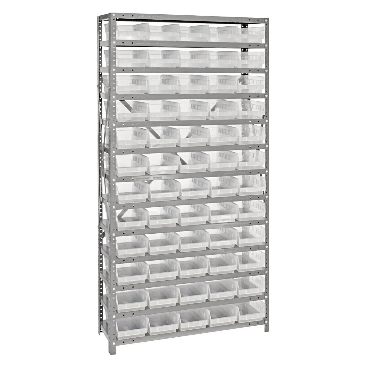 1275-102 | 12" x 36" x 75" Shelving Unit with 60 Bins