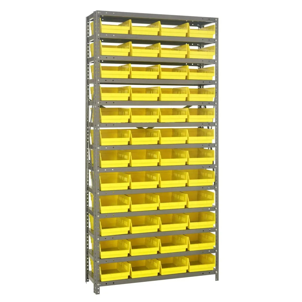 1275-107 | 12" x 36" x 75" Shelving Unit with 48 Bins