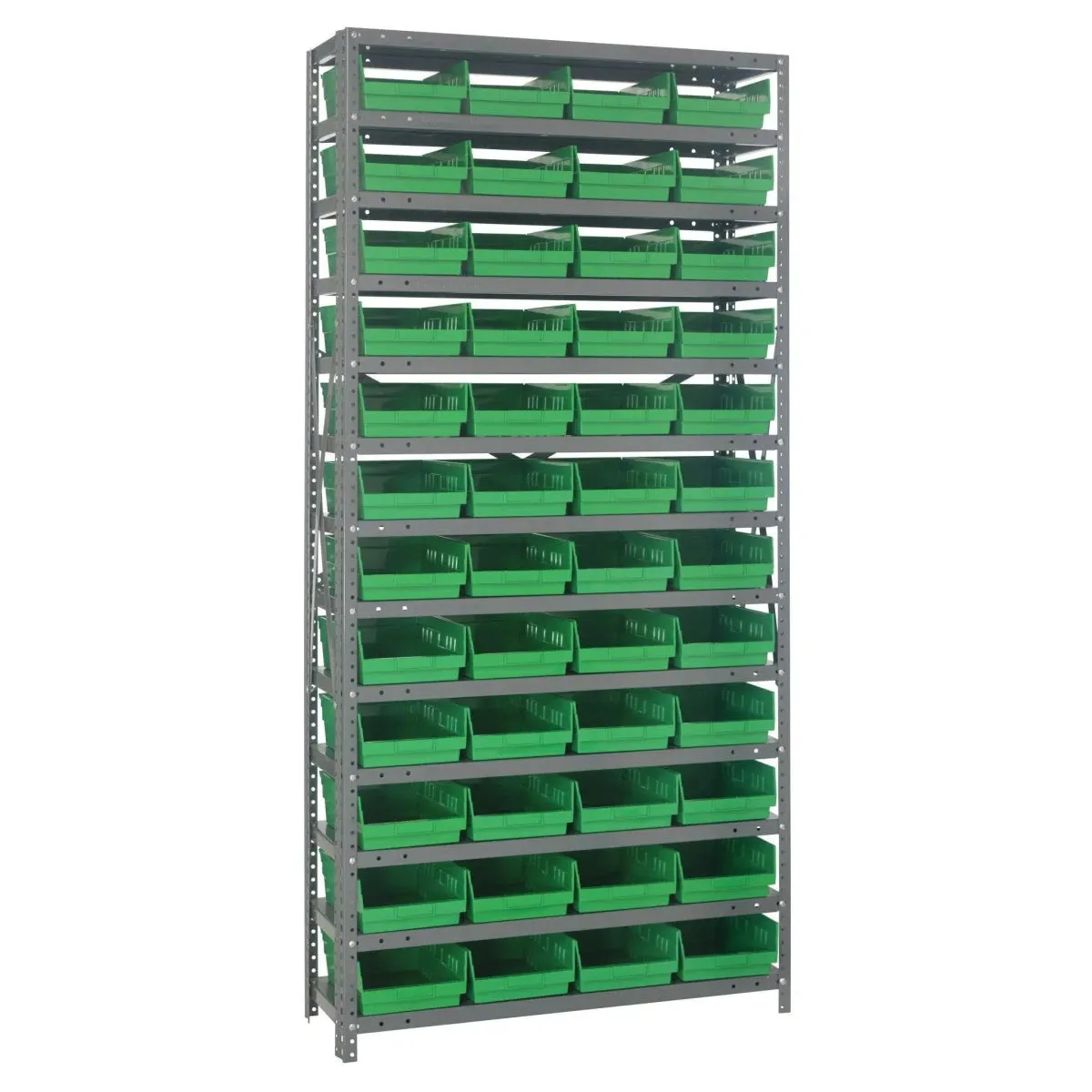 1275-107 | 12" x 36" x 75" Shelving Unit with 48 Bins