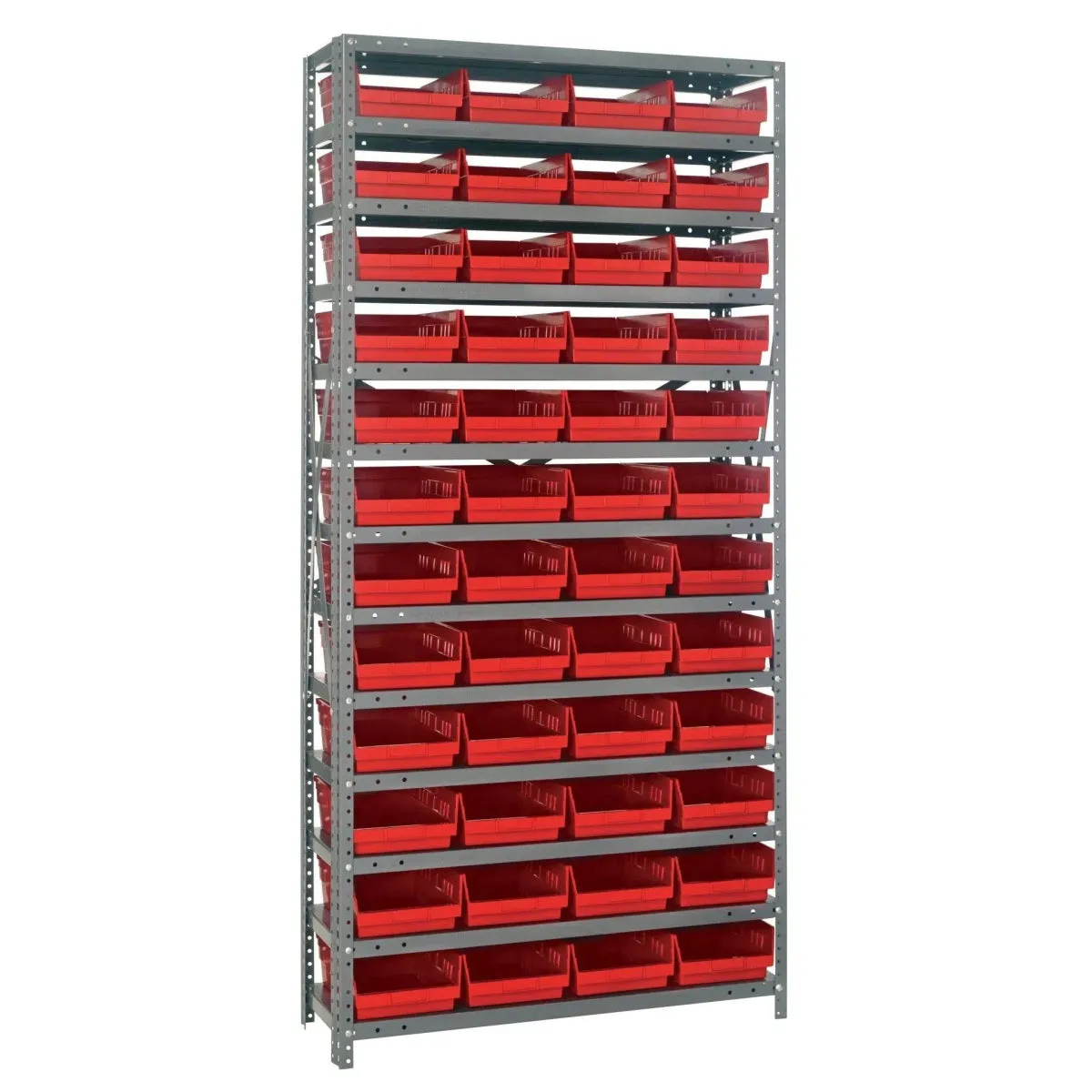 1275-107 | 12" x 36" x 75" Shelving Unit with 48 Bins