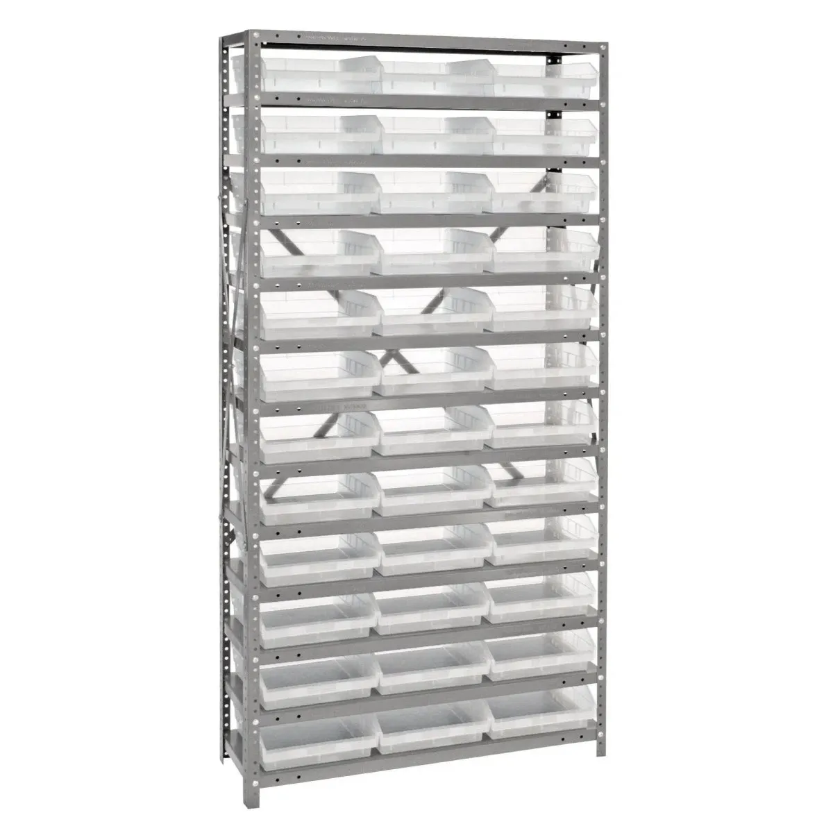 1275-109 | 12" x 36" x 75" Shelving Unit with 36 Bins