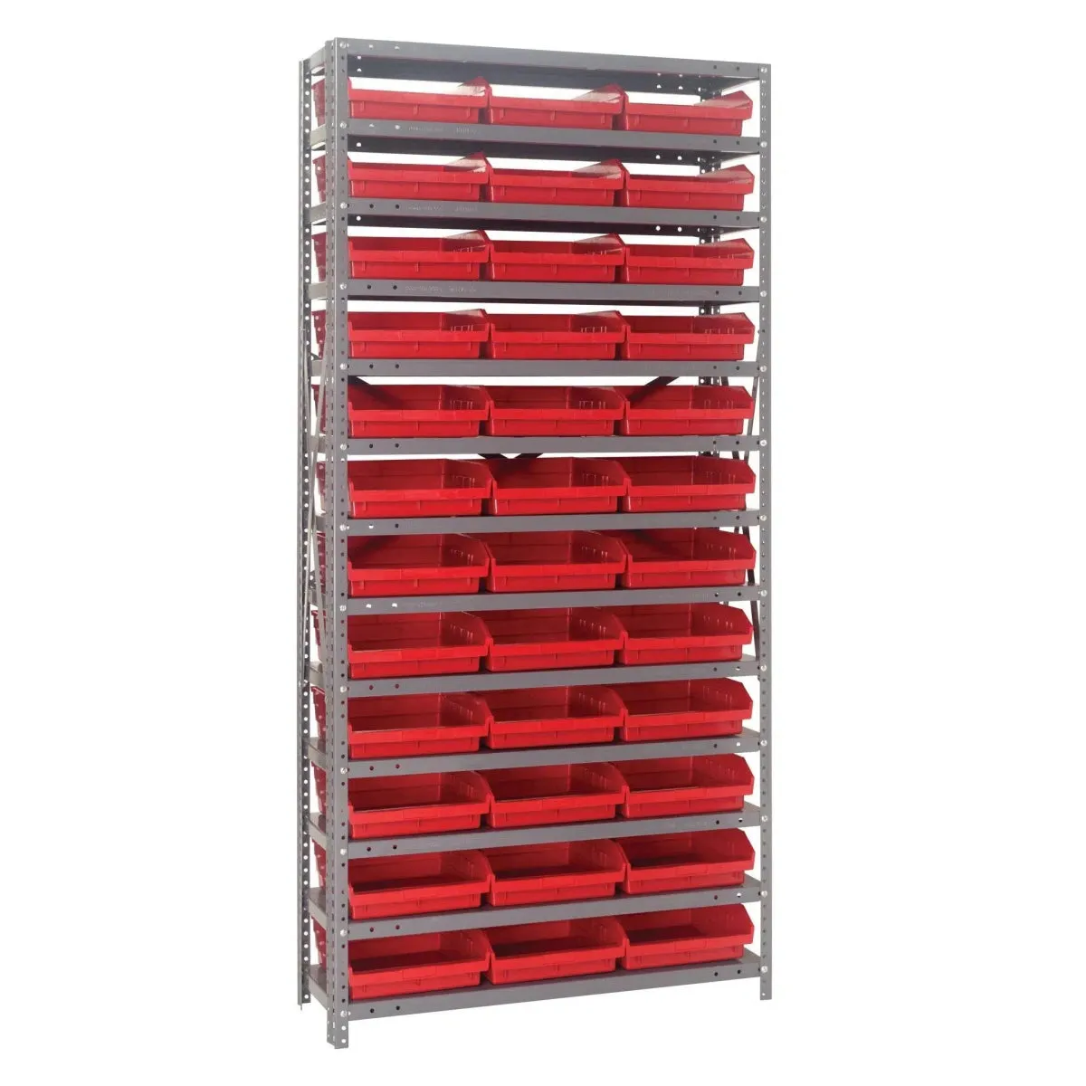 1275-109 | 12" x 36" x 75" Shelving Unit with 36 Bins