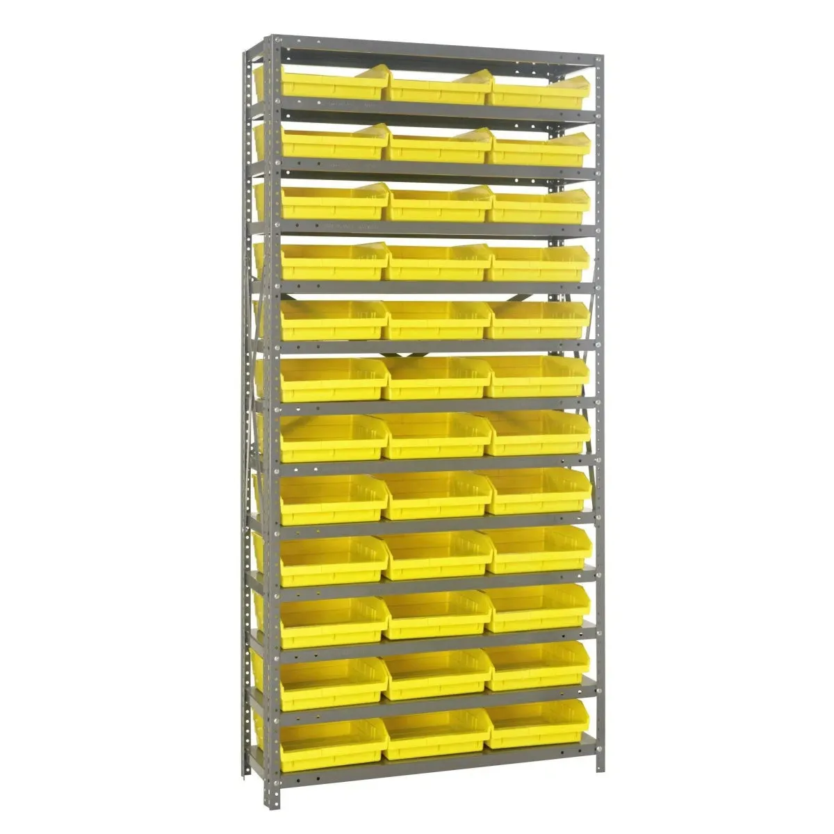 1275-109 | 12" x 36" x 75" Shelving Unit with 36 Bins