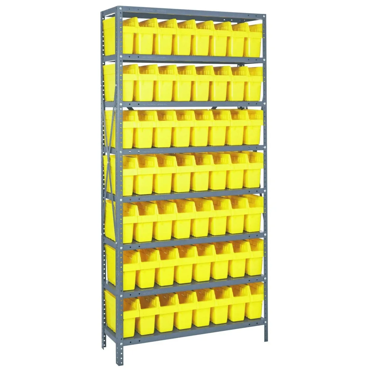 1275-SB801 | 12" x 36" x 75" Shelving Unit with 56 Bins