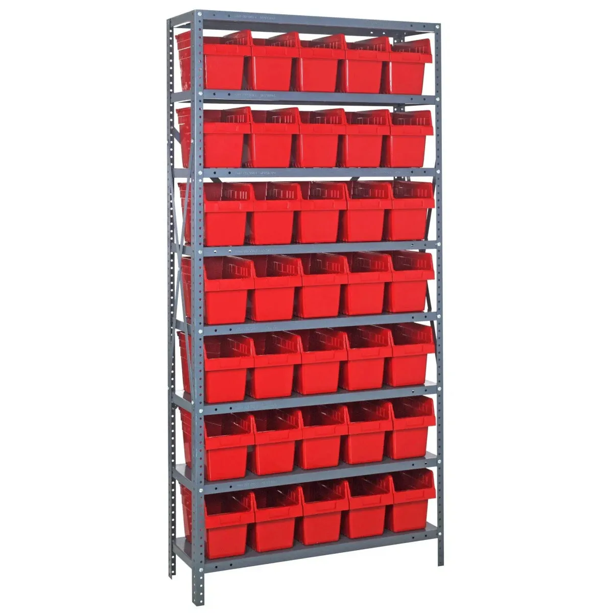 1275-SB802 | 12" x 36" x 75" Shelving Unit with 35 Bins