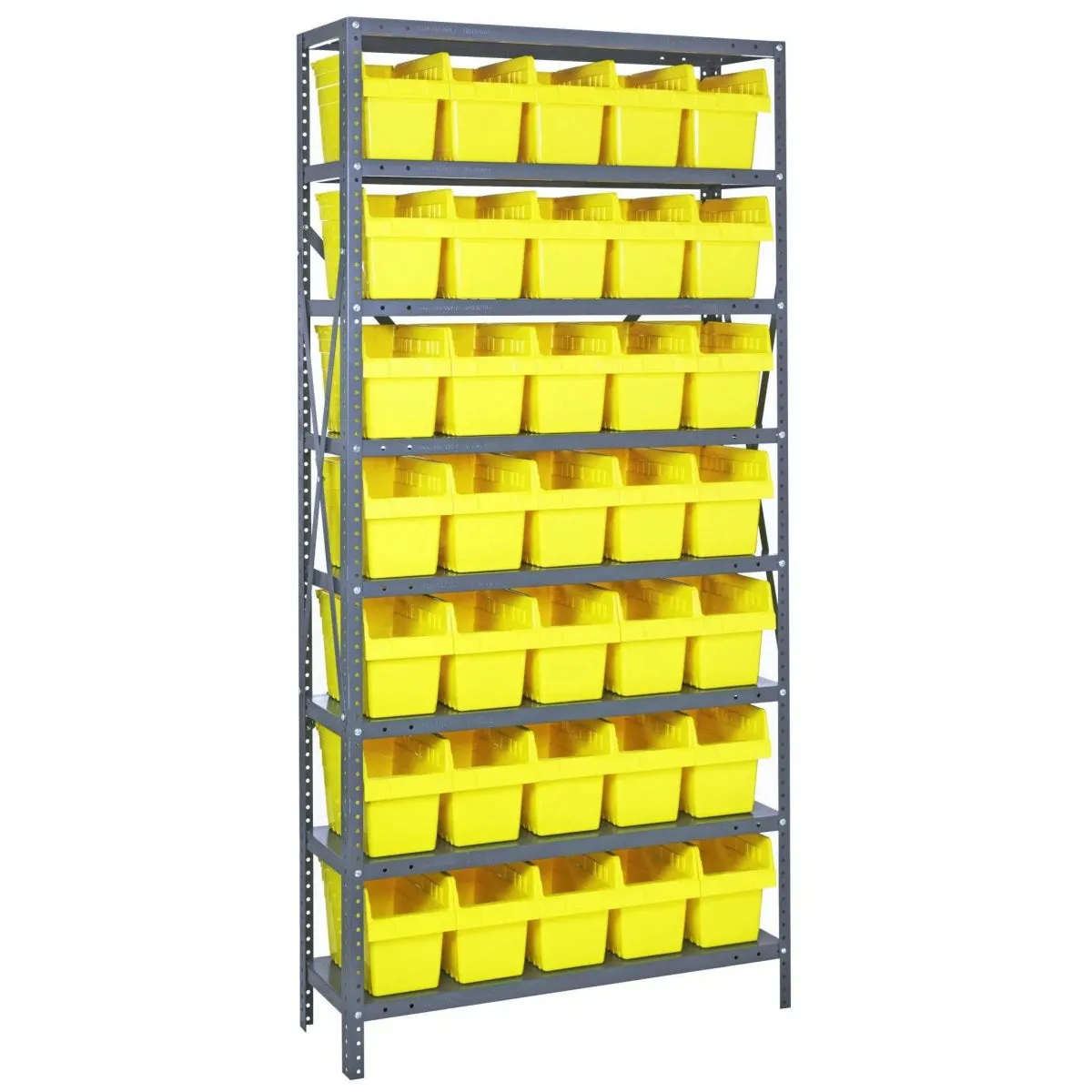 1275-SB802 | 12" x 36" x 75" Shelving Unit with 35 Bins