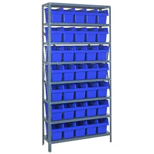 1275-SB802 | 12" x 36" x 75" Shelving Unit with 35 Bins