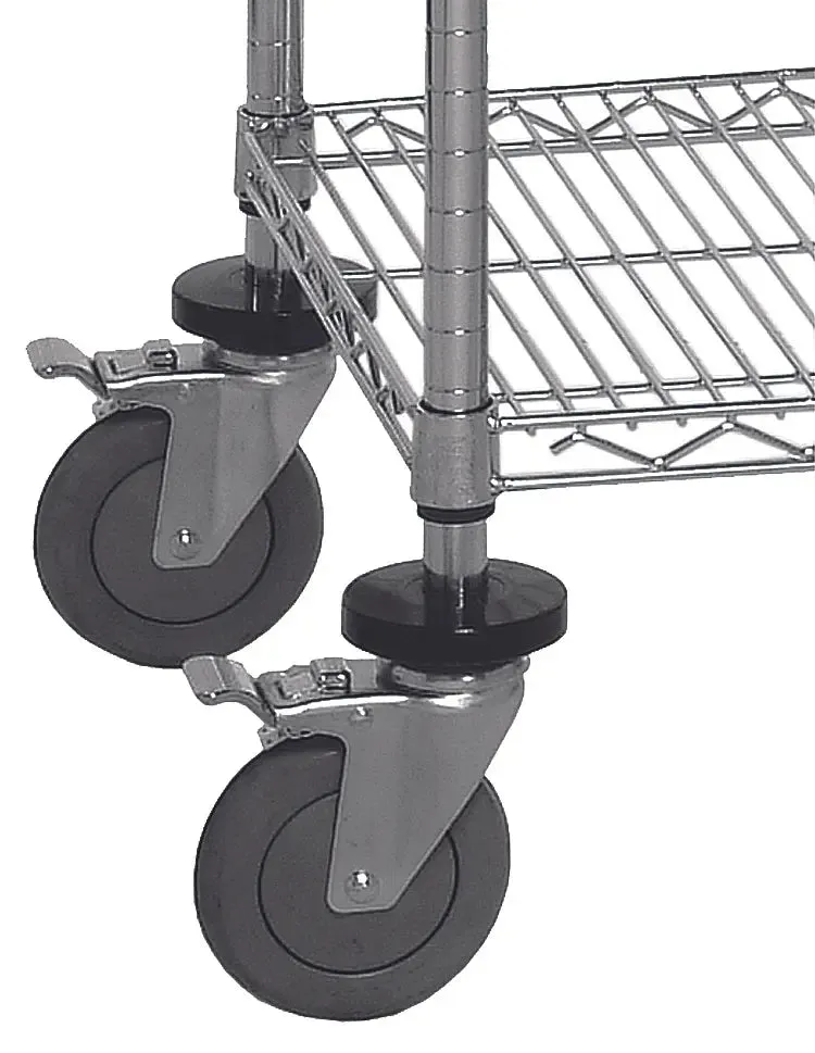 14" x 60" Green Shelving on Wheels