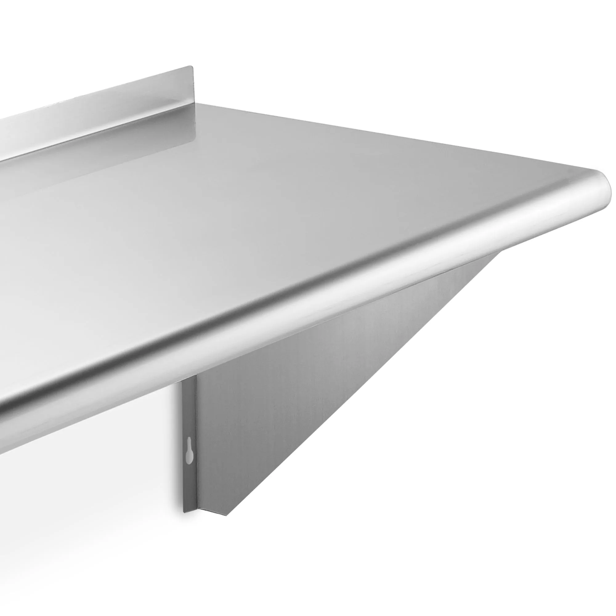 18-Inch Deep Stainless Steel Wall-Mount Shelves, NSF Certified
