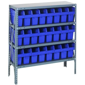 1839-SB803 | 18" x 36" x 39" Shelving Unit with 24 Bins