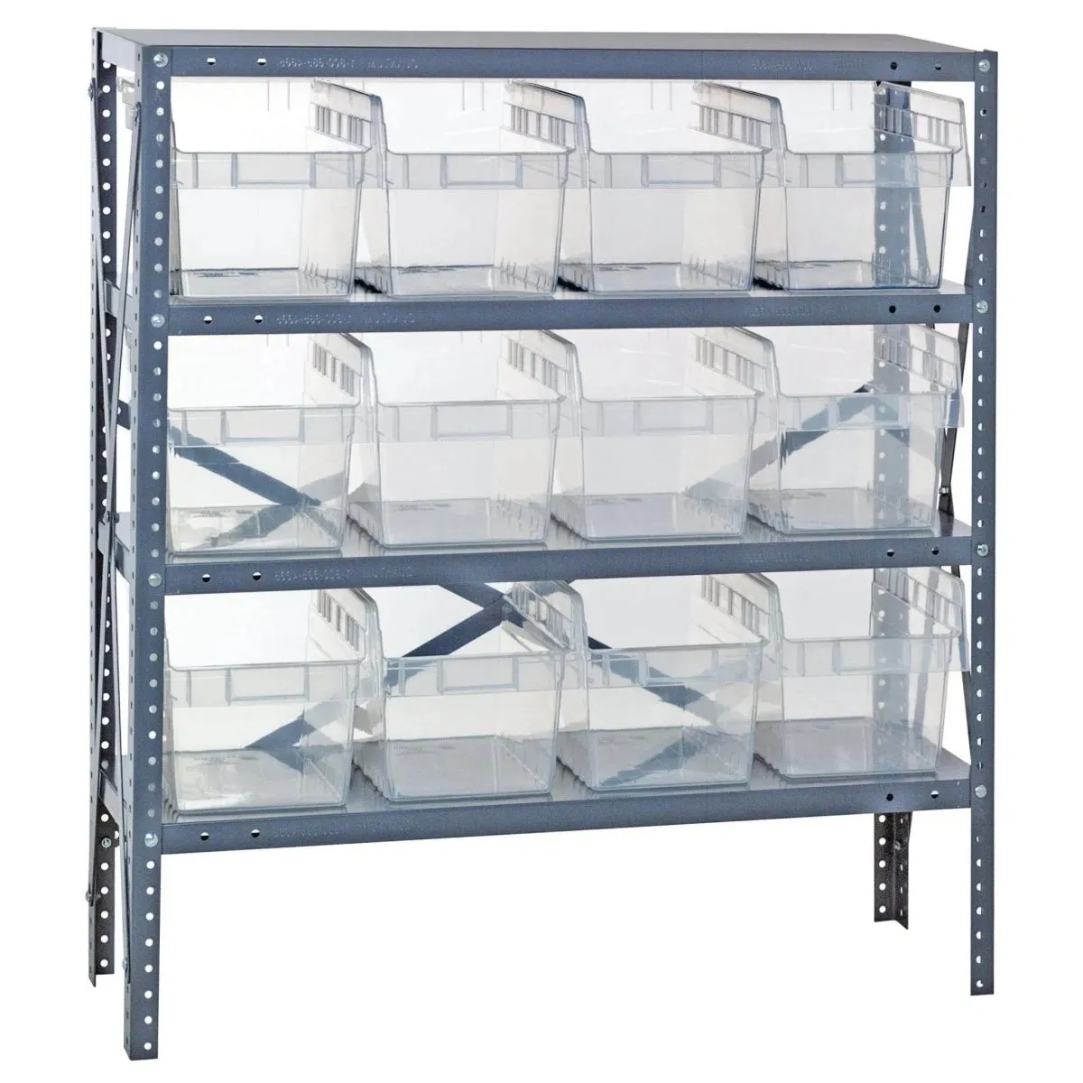 1839-SB808 | 18" x 36" x 39" Shelving Unit with 12 Bins
