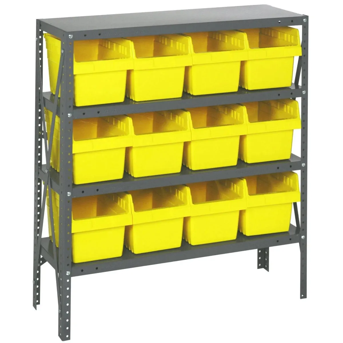 1839-SB808 | 18" x 36" x 39" Shelving Unit with 12 Bins
