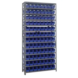 1875-103 | 18" x 36" x 75" Shelving Unit with 96 Bins