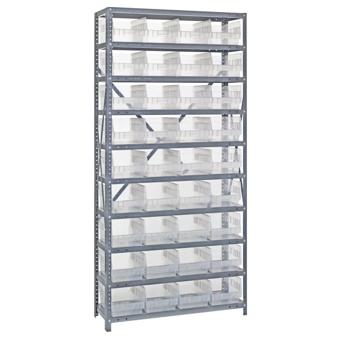 1875-208 | 18" x 36" x 75" Shelving Unit with 36 Bins