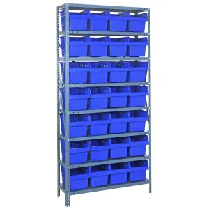 1875-SB808 | 18" x 36" x 75" Shelving Unit with 28 Bins