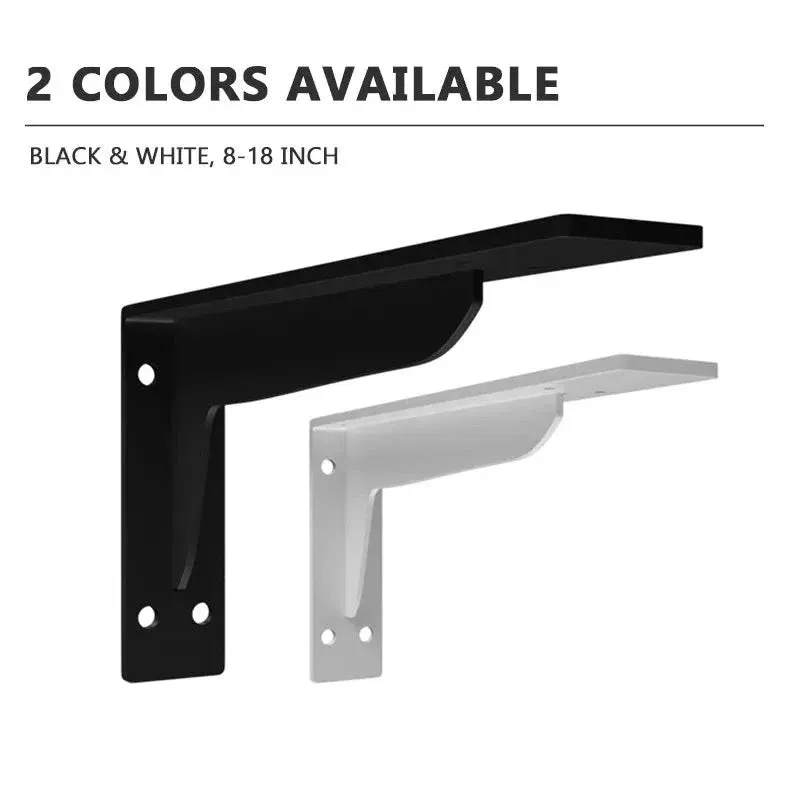 2 Heavy Support l Brackets for Wall Shelf 8 18 Inch