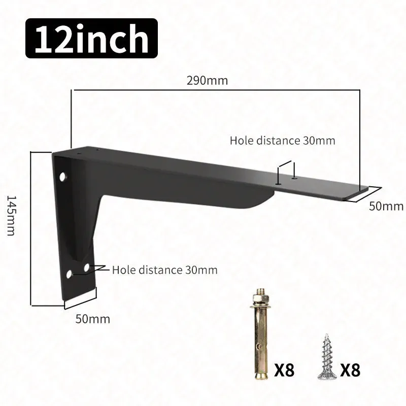 2 Heavy Support l Brackets for Wall Shelf 8 18 Inch