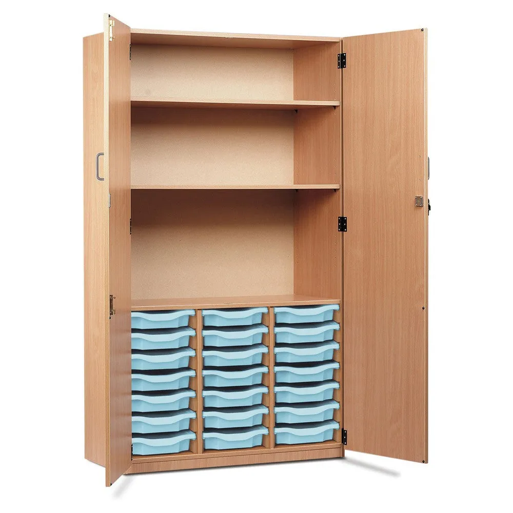 21 Single Tray Storage Cupboard