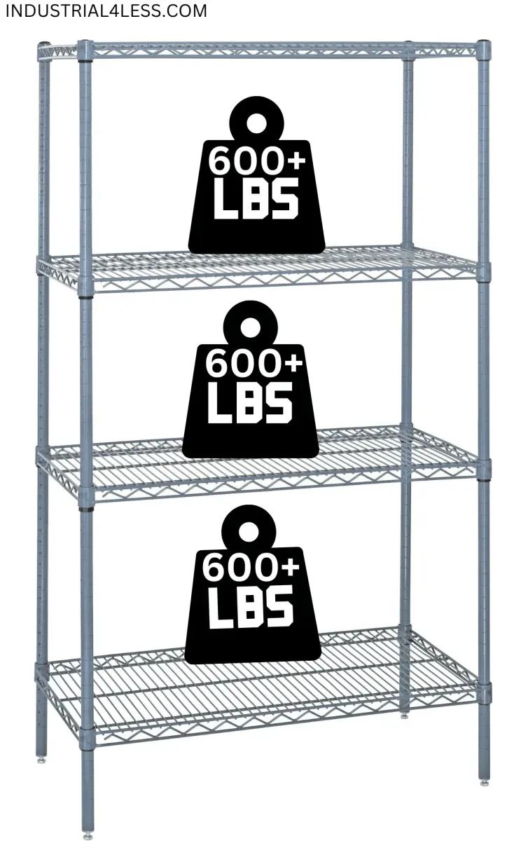 2124GY | 21" x 24" Gray Epoxy Shelving Unit