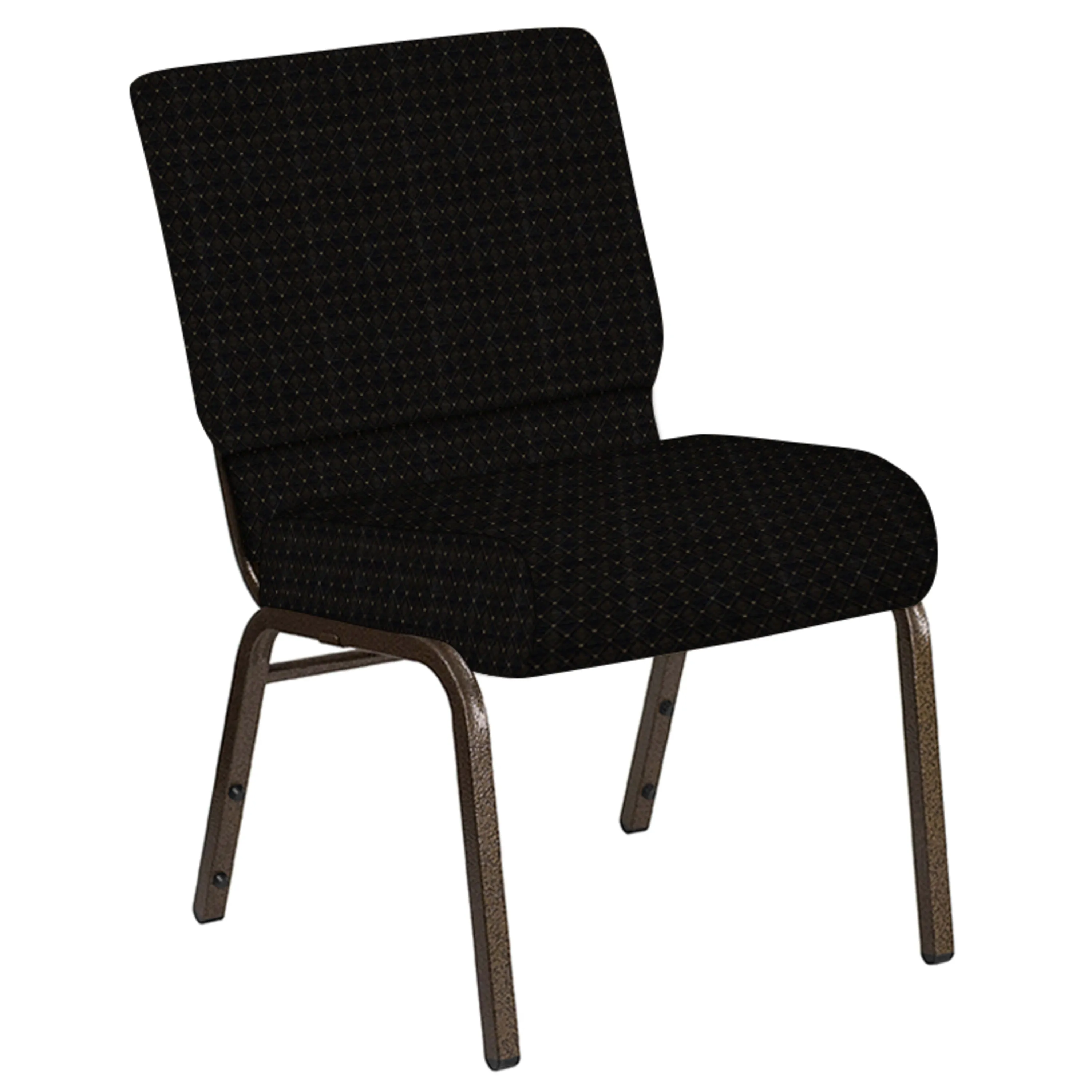21''W Church Chair in Jewel Fabric - Gold Vein Frame