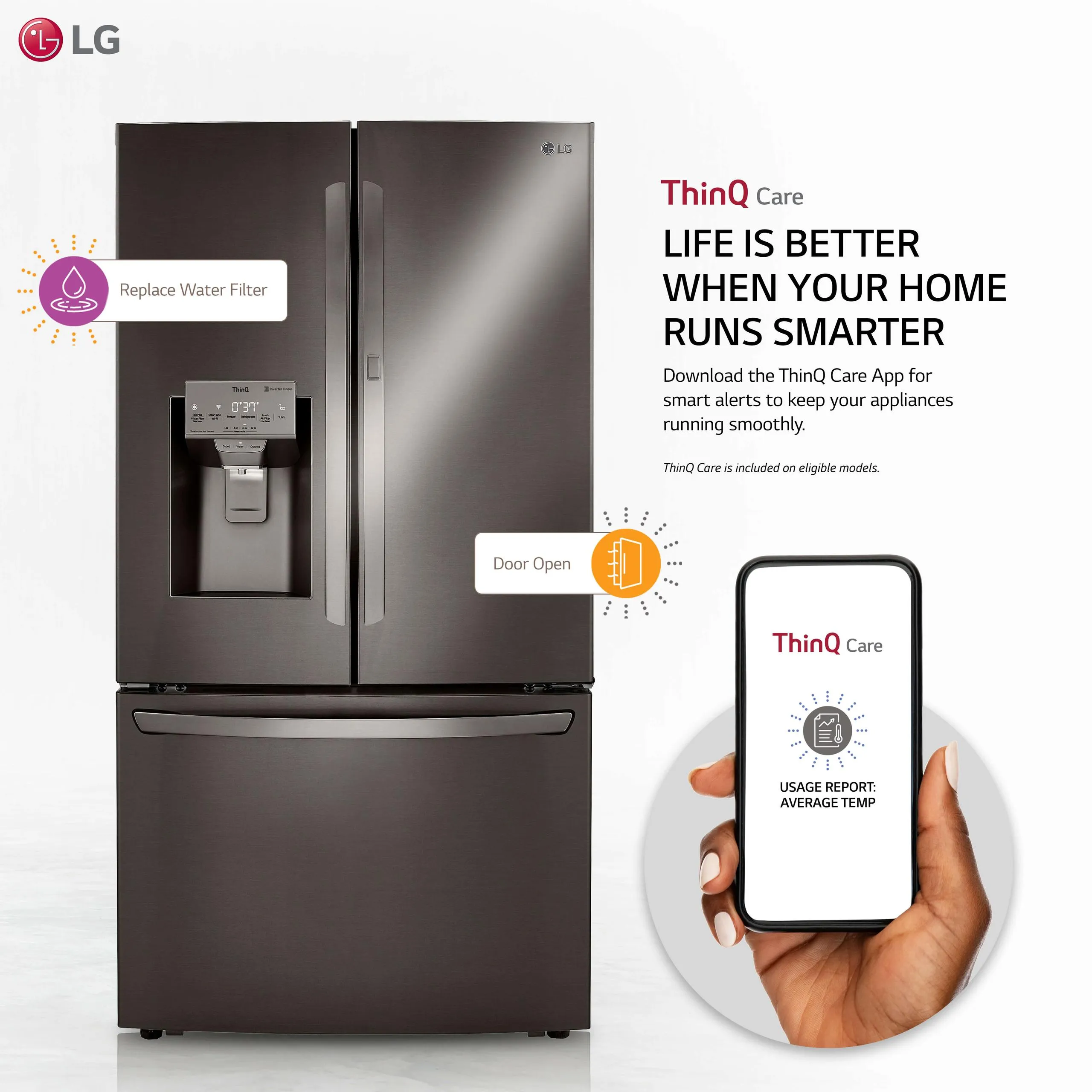 24 cu. ft. Smart wi-fi Enabled Door-in-Door® Counter-Depth Refrigerator with Craft Ice™ Maker