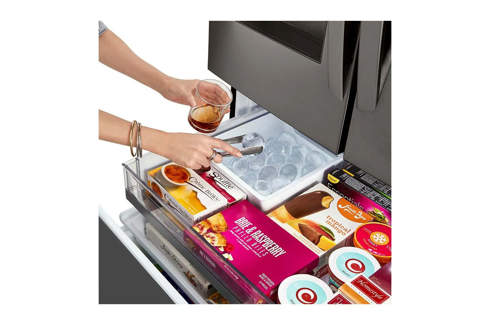 24 cu. ft. Smart wi-fi Enabled Door-in-Door® Counter-Depth Refrigerator with Craft Ice™ Maker