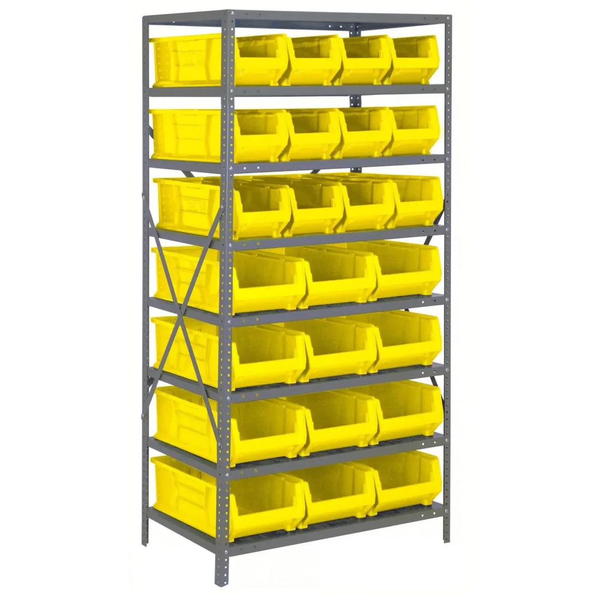 2475-950952 | 24" x 36" x 75" Shelving Unit with 24 Bins