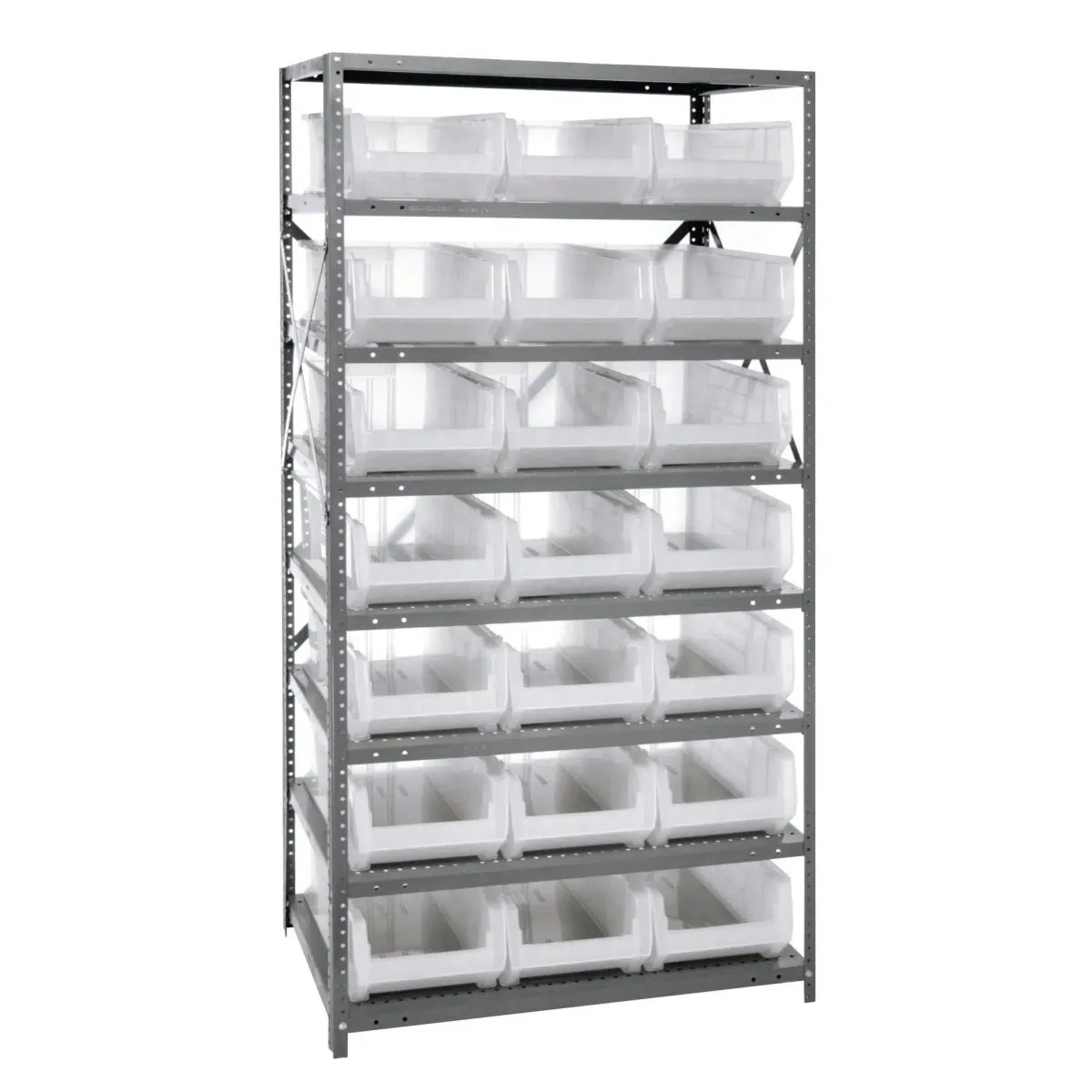 2475-952 | 24" x 36" x 75" Shelving Unit with 21 Bins