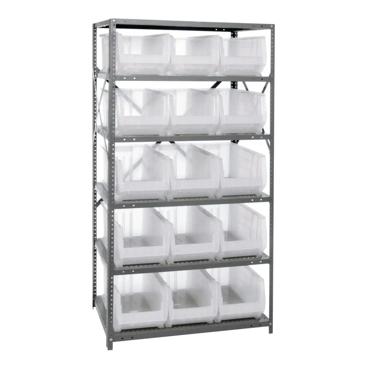 2475-953 | 24" x 36" x 75" Shelving Unit with 15 Bins
