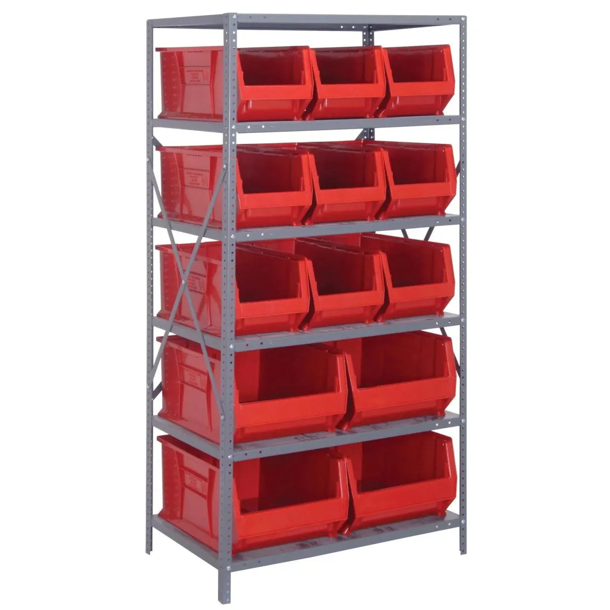 2475-953954 | 24" x 36" x 75" Shelving Unit with 13 Bins