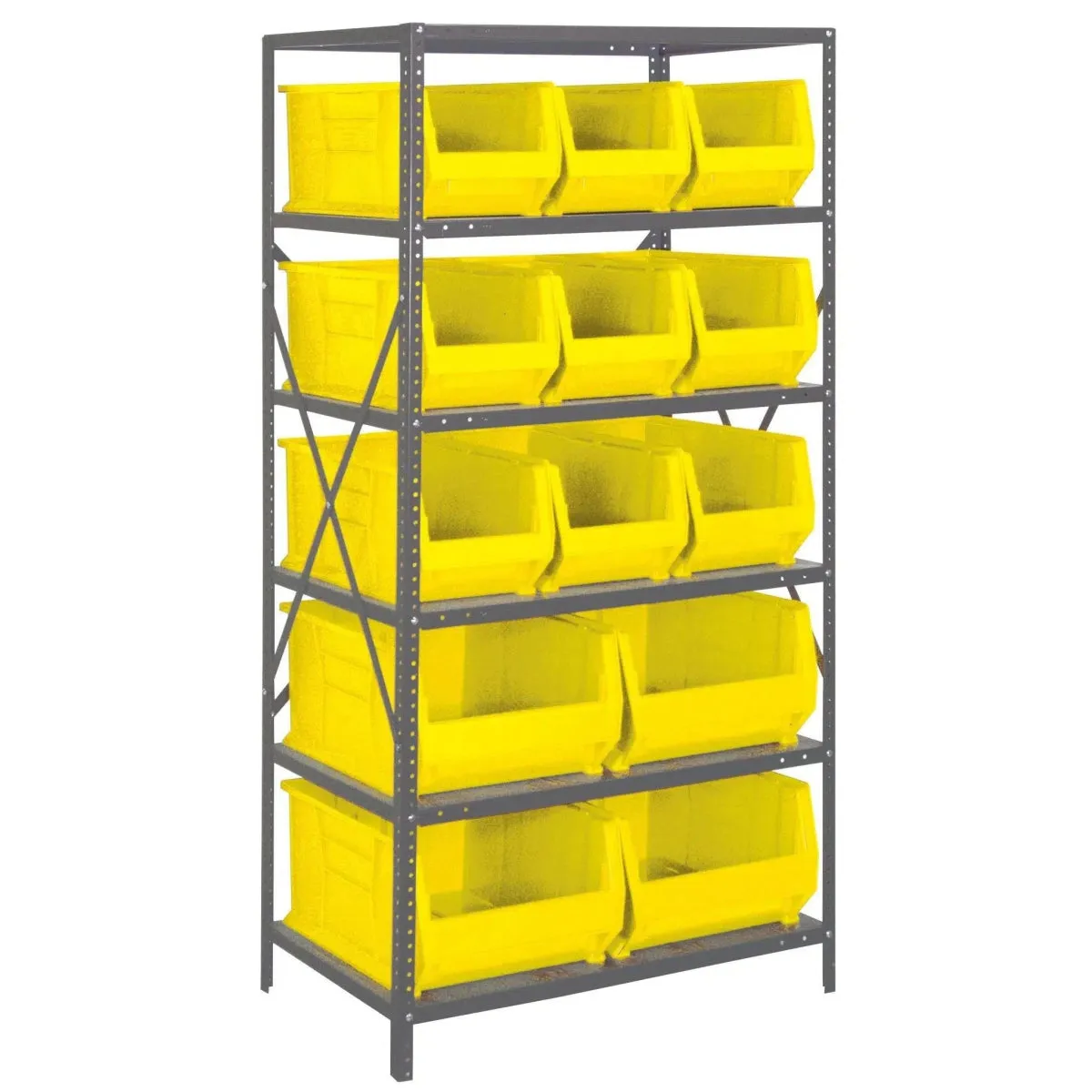 2475-953954 | 24" x 36" x 75" Shelving Unit with 13 Bins