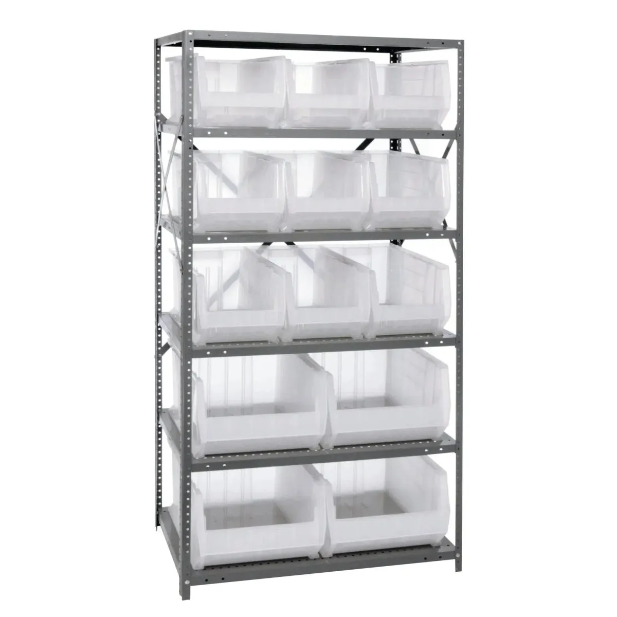 2475-953954 | 24" x 36" x 75" Shelving Unit with 13 Bins