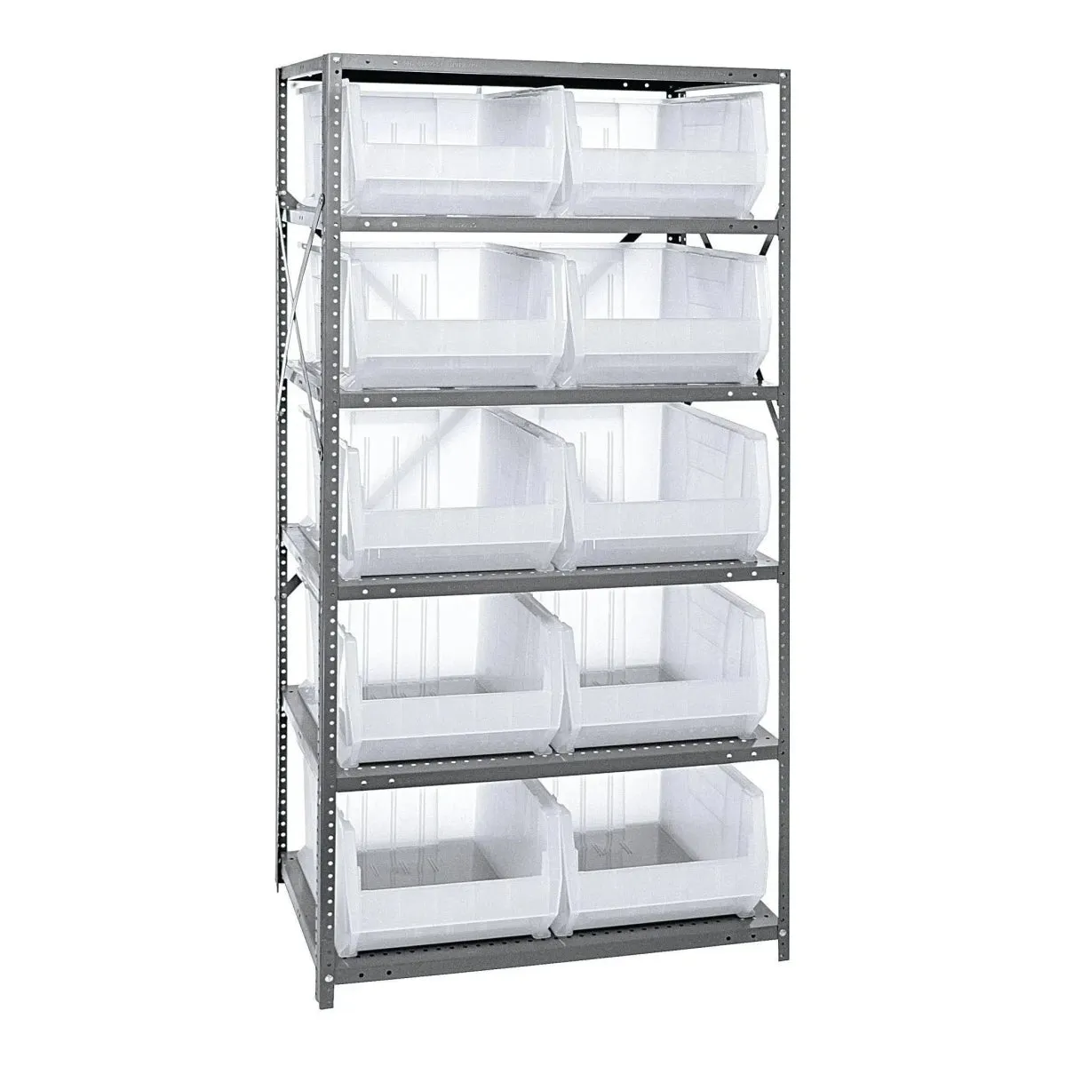 2475-954 | 24" x 36" x 75" Shelving Unit with 10 Bins