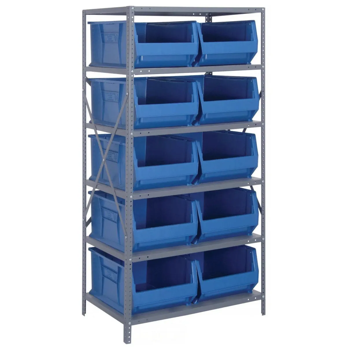 2475-954 | 24" x 36" x 75" Shelving Unit with 10 Bins