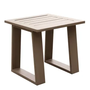 24" End Table In Aluminium With Powder Coatded Finish, Remains Rust Free, A Note Worthy End That's Delivered Free.